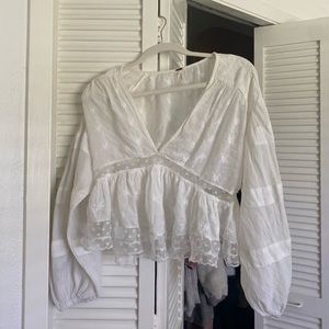 Free People white blouse